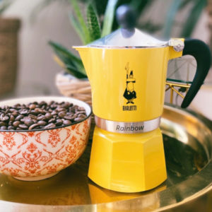 Moka Express 3 Tassen Gelb